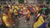 Mii de fani ai României pe străzile din Munchen înaintea meciului cu Ucraina de la EURO 2024 (1)
