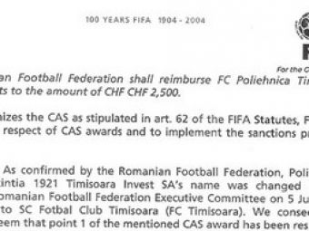 Vezi documentele UEFA trimise Timisoarei!