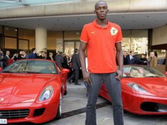 "Fulgerul" Usain Bolt, la intrecere cu Ferrari! 