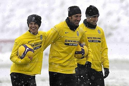 VEZI imagini tari cu antrenamentul lui Juventus pe ninsoare!_8