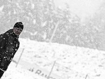VEZI imagini tari cu antrenamentul lui Juventus pe ninsoare!