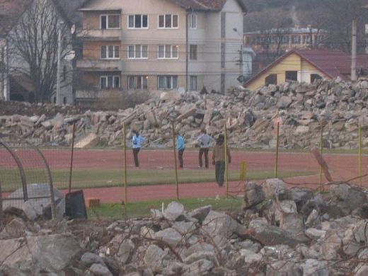 Stadionul Ion Moina devine istorie! Vezi imagini de la demolarea stadionului din Cluj!_13
