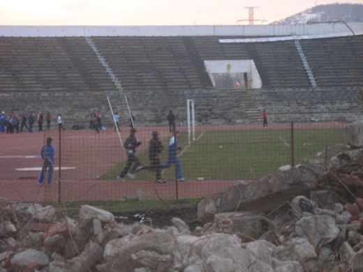 Stadionul Ion Moina devine istorie! Vezi imagini de la demolarea stadionului din Cluj!_6