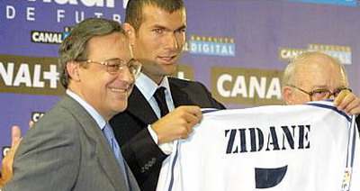 Florentino Perez Real Madrid Zinedine Zidane