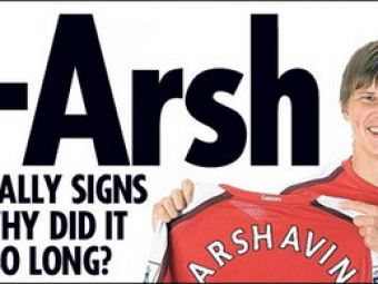 Arshavin a semnat cu Arsenal dar transferul este in pericol!Vezi de ce: 