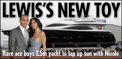 Hamilton si-a impresionat iubita: a cumparat un yacht de 5 mil de euro!_1