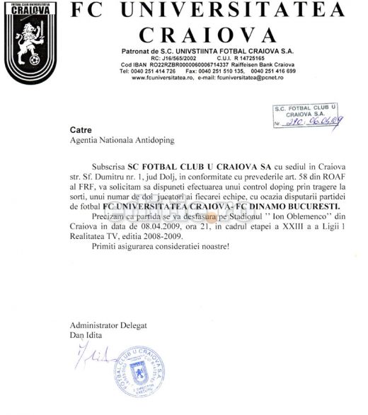 Craiova joaca tare: Vrea control antidoping la jucatorii lui Dinamo!_2