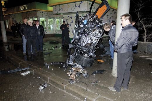 POZA ZILEI: Un Lamborghini Murcielago facut PRAF in RUSIA: Vezi ce a mai ramas din el!_18