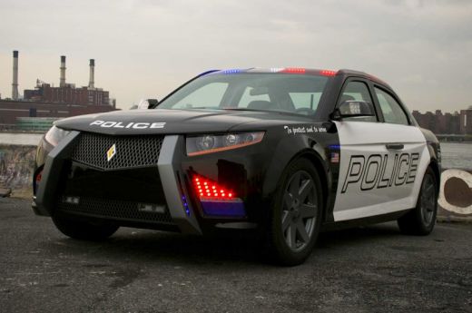 VEZI cum arata o super masina de Politie: Carbon Motors E7: NYPD!_36