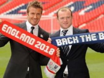 FOTO: Beckham si Rooney au lansat candidatura Angliei la Cupa Mondiala din 2018!