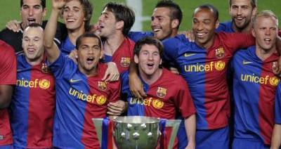 VIDEO! Nebunie la Barcelona! Messi a prezentat trofeul de campioni: "Mergem acum sa luam LIGA!"_1