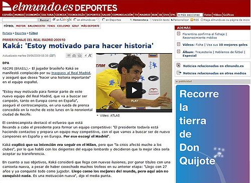 VIDEO: OFICIAL! Kaka e la Real: "Se va termina hegemonia Barcelonei!"_6