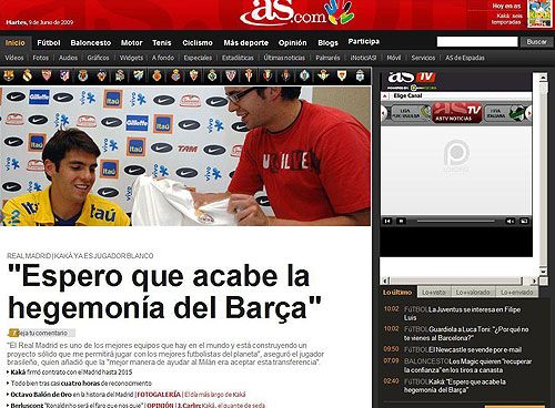 VIDEO: OFICIAL! Kaka e la Real: "Se va termina hegemonia Barcelonei!"_9