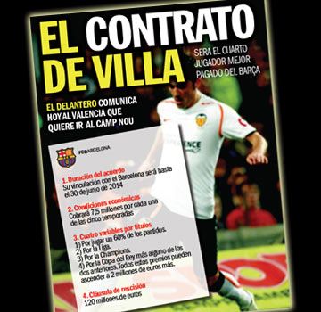 D.Villa: "Nu vreau sa ma transfer decat la Barcelona!" Vezi aici contractul lui cu Barca!_2
