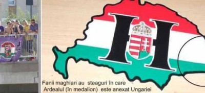 Ardealul, "transferat" la unguri! Fanii lui Ujpest, in Ghencea cu steaguri cu Ungaria Mare?_1