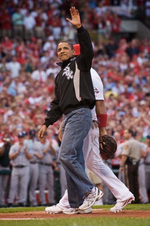 Faza Zilei: Obama a facut show la All Star Game-ul din baseball!_3