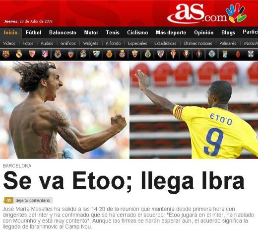 Gazzetta dello Sport: "Etoo e jucatorul lui Inter!"_5