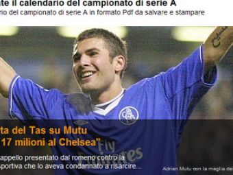 Gazzetta dello&nbsp;Sport: &quot;LOVITURA pentru Adrian Mutu!&quot;