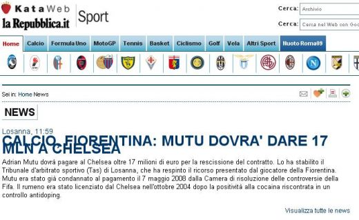 Gazzetta dello Sport: "LOVITURA pentru Adrian Mutu!"_2