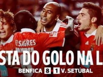 Benfica SHOW!&nbsp;Vezi cele 8 goluri marcate de Benfica intr-un singur meci!