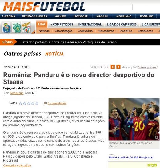 Portughezii despre Panduru: "In trecut la Benfica si Porto, acum cu contestatul Becali"_2