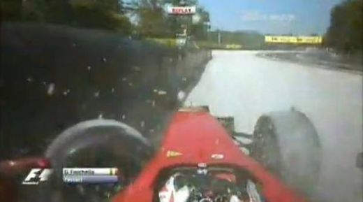 FOTO: Fisichella si-a facut praf masina pe pista! Vezi accidentului pilotului F1!_3