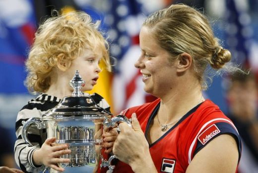 FOTO: Kim Clijsters, a treia mamica din istorie ce castiga un turneu de Grand Slam!_2