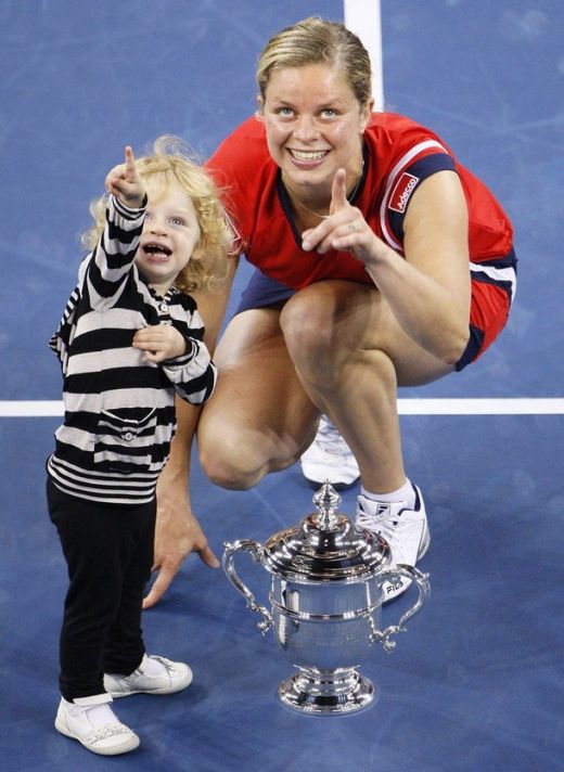 FOTO: Kim Clijsters, a treia mamica din istorie ce castiga un turneu de Grand Slam!_8