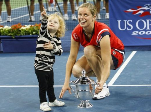 FOTO: Kim Clijsters, a treia mamica din istorie ce castiga un turneu de Grand Slam!_4