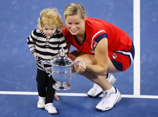 FOTO: Kim Clijsters, a treia mamica din istorie ce castiga un turneu de Grand Slam!_5