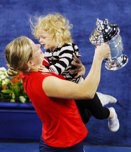 FOTO: Kim Clijsters, a treia mamica din istorie ce castiga un turneu de Grand Slam!_12