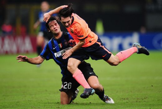 FOTO: Inter 0-0 Barcelona! Chivu, intrare criminala la Messi! Vezi intrarea!_21