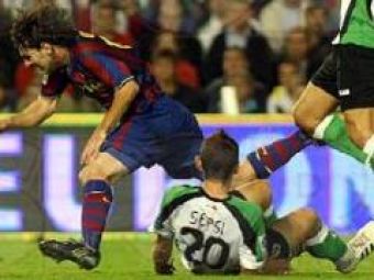 FOTO: Sepsi l-a facut KO pe Messi in Racing - Barca! Vezi cum l-a faultat