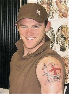 Wayne Rooney si-a tatuat dragostea pentru Anglia_1