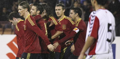 Fratii Karamyan au vazut minunea Spania pe viu! Vezi SUPER golul lui Fabregas:_1