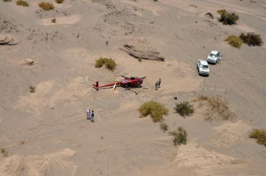 Elicopter prabusit la raliul Dakar: 4 raniti!_2