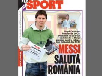 Miercuri&nbsp;in ProSport: Lionel Messi a primit Trofeul ProSport!