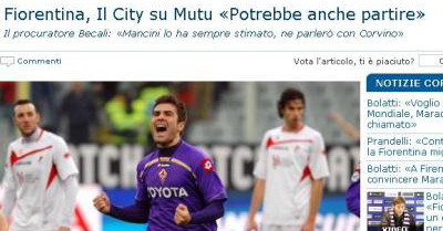 Adrian Mutu Fiorentina Manchester City