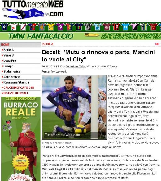 Corriere dello Sport: "Mutu, la City la sfarsitul lunii?" Daily Mail: "Mutu isi poate spala pacatele"_3