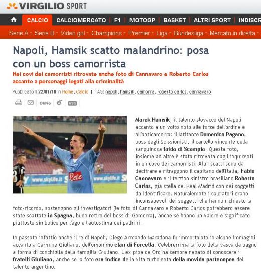 FOTO: Roberto Carlos, Cannavaro si Hamsik de la Napoli s-au fotografiat cu un cap al MAFIEI napoletane!_5