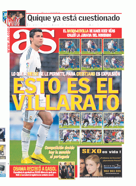 Clipul care a declansat un razboi intre ziarele din Spania! Cum a lovit Messi cu cotul si a scapat fara rosu!_3