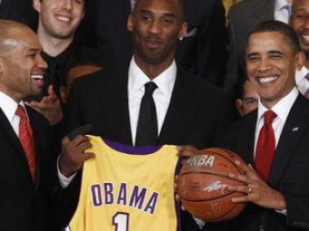 Campioana NBA, Los Angeles Lakers, a fost primita la Casa Alba de Barack Obama!