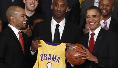 Barack Obama Casa Alba Los Angeles Lakers NBA
