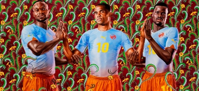 4 picturi cu jucatori de fotbal africani, comandate de catre PUMA artistului Kehinde Willey_1