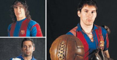 FOTO Messi, Puyol si Pique pozeaza pentru copiii din Africa!