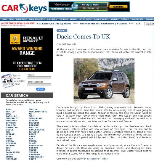 Nemtii despre Duster: "Pretul ii va face pe competitori sa planga!" Ce banc a aparut cu Dacia Duster_2