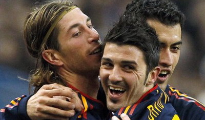 Domenech este pe FARAS! Franta 0-2 Spania: Vezi super golurile lui Villa si Ramos:_1