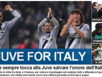 &quot;Ca intotdeauna lui Juventus ii revine sarcina de a salva onoarea Italiei!&quot;