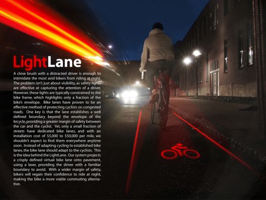 LASER FRATE! Light Lane - Prima bicicleta care-si face pista speciala pe strada! VIDEO_2