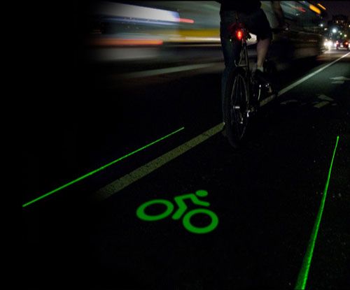 LASER FRATE! Light Lane - Prima bicicleta care-si face pista speciala pe strada! VIDEO_4